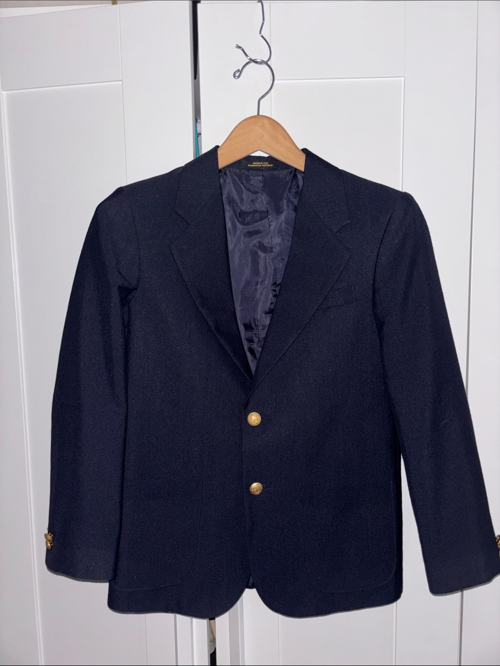 Van Heusen Dark Navy Blazer with Gold Buttons